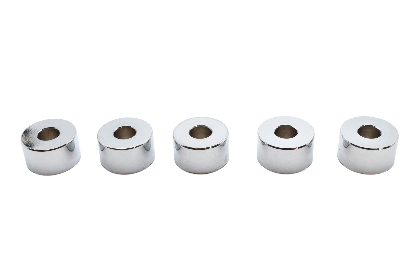 Chrome Spacers 1/2 inch x 5/8 inch x 1-1/4 inch for Harley-Davidson