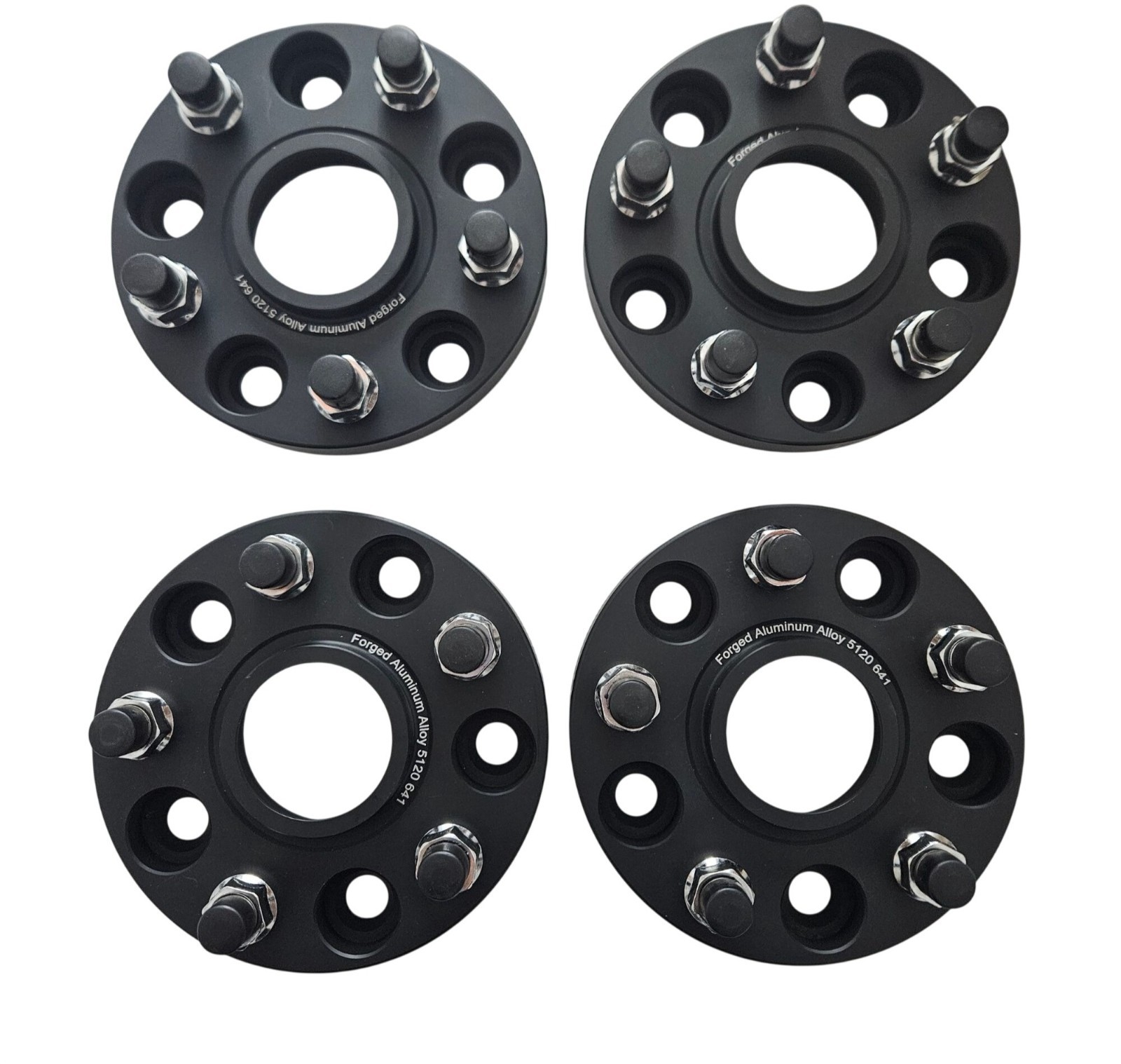 4 Pcs Forged Aluminum Alloy Wheel Spacers 5 Lug 1″ Thickness For Jeep Ford Model