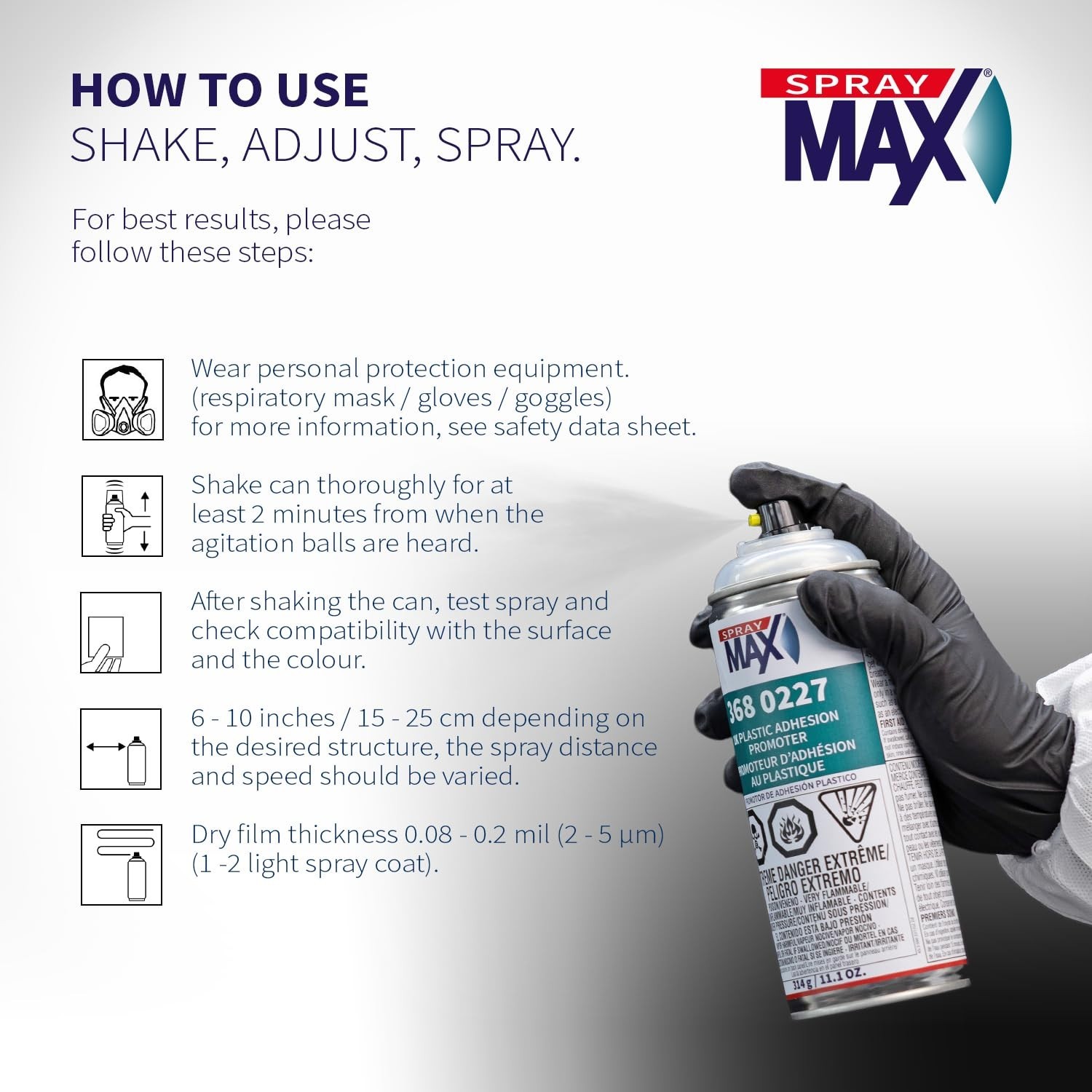 SprayMax 1K Plastic Adhesion Promoter