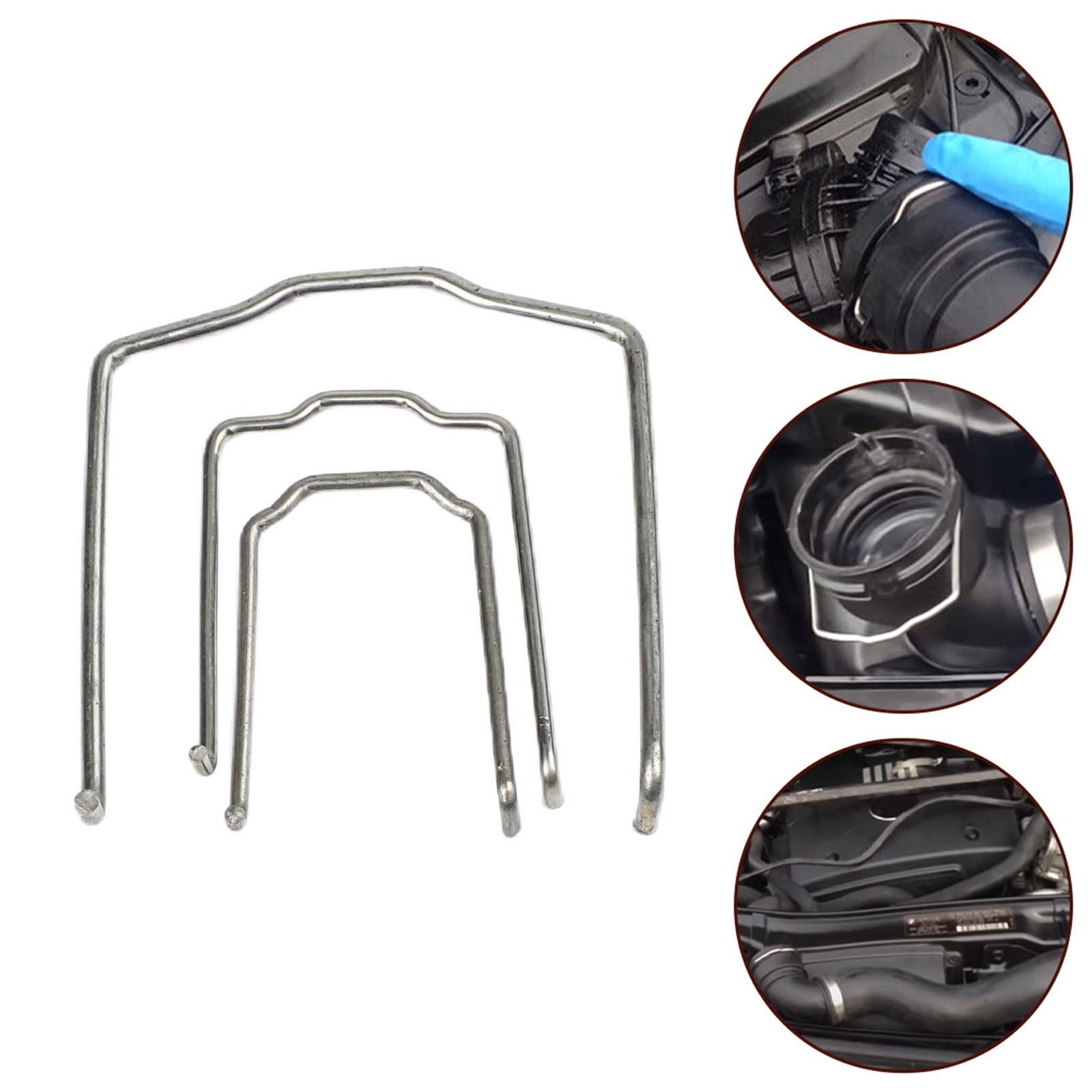 For Radiator Hose Retaining Spring Clip Clamp 0.87in 1.07in 1.83in U Shape //new