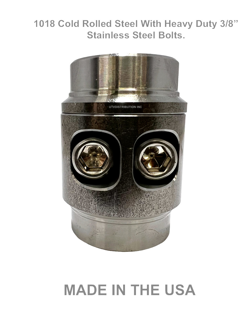 1-3/4″ Weld In Steel Tube Connectors Adapters 3/8″ Bolts For 095 & 120 Wall HD