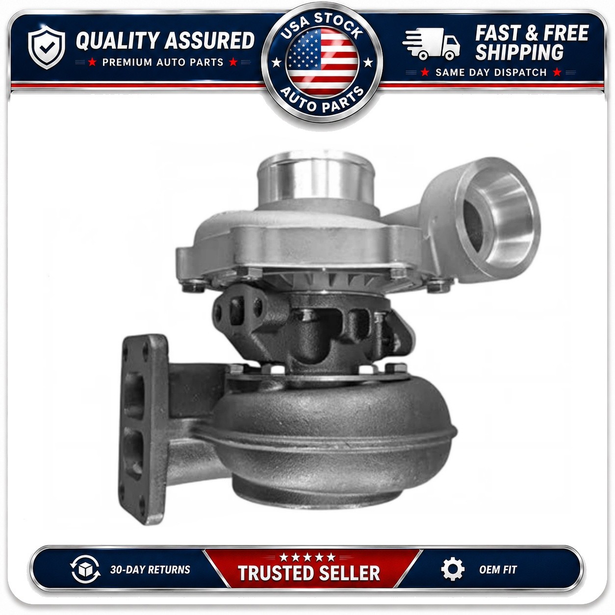 RE19778 Turbo Fits John Deere 4440 4450 4640 4650 4840 4430 4630 7020 8430 8440