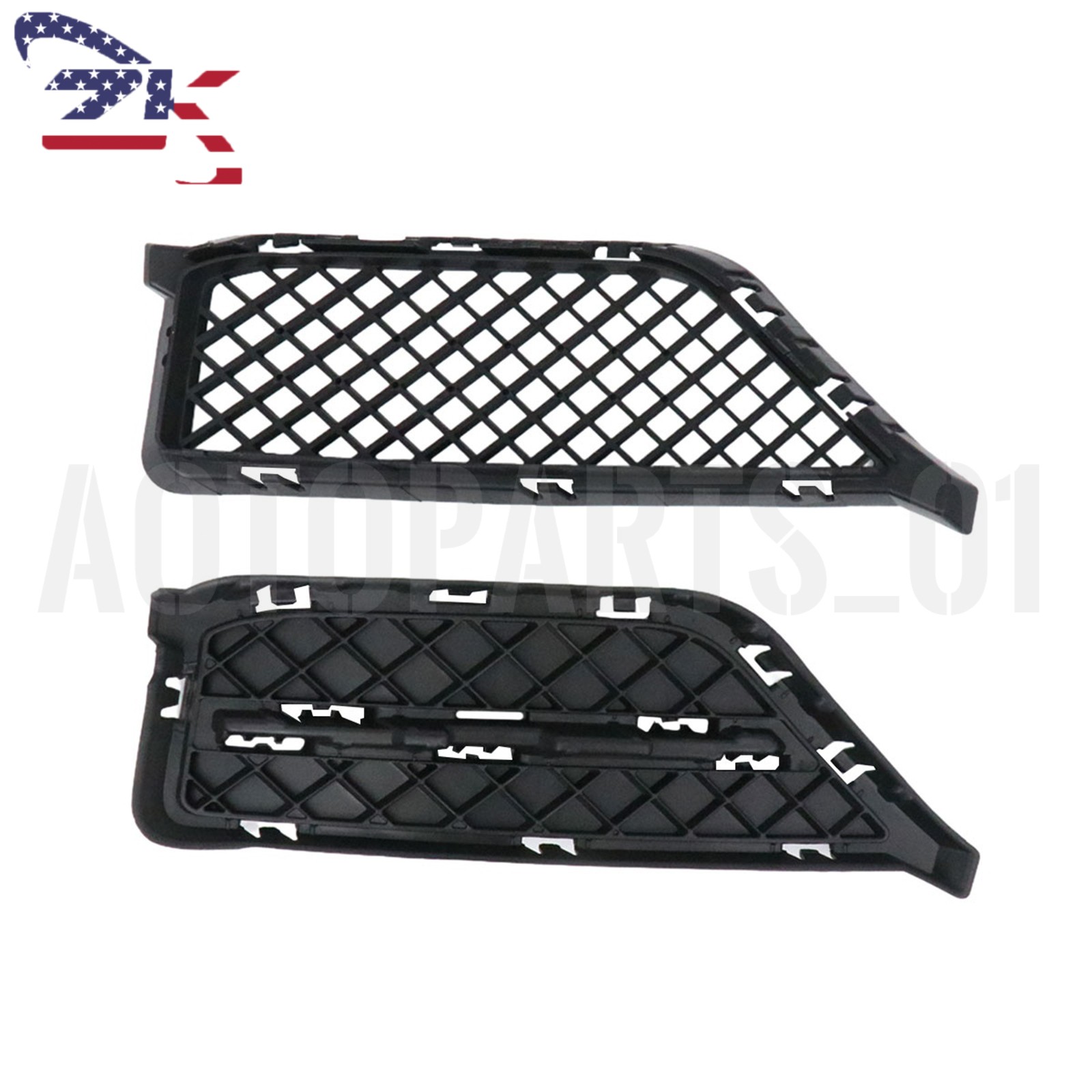 For 2013-2015 BMW X1 E84 Front Bumper Lower Bottom Grille Set Left Right Side
