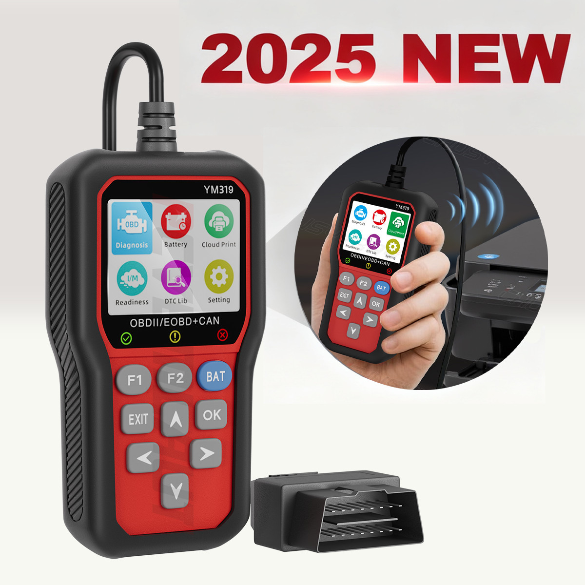 2025 OBD2 Scanner Car Check Engine Fault Code Reader For Toyota Camry
