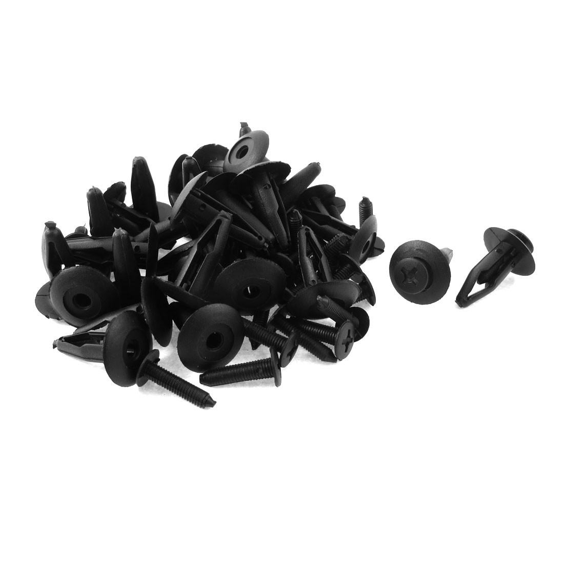 30pcs 7mm Hole Plastic Rivets Car Trim Panel Push Fastener Clips for Toyota