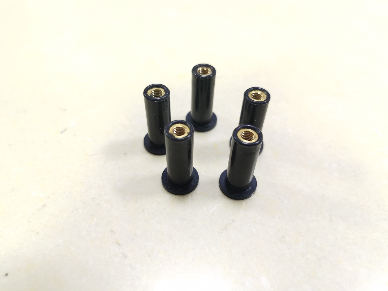 Rubber Copper 5Pcs Windshield Well Nuts For Harley Road Glide FLTRU FLTRXS FLTRK