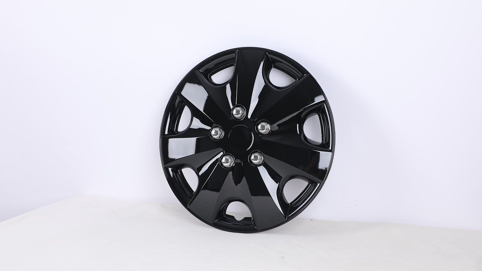 15″ Black Wheel Covers Snap On Full Hub Caps Trim Rings fit R15 Tire & Steel Rim