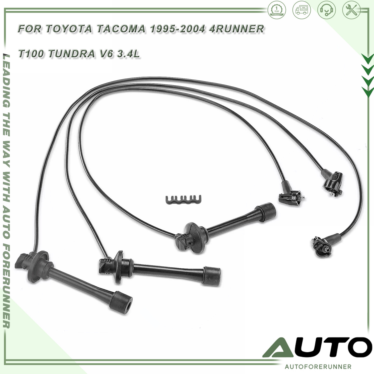 3X New Plug Wire For 1995-04 Toyota Tacoma Tundra 4Runner T100 3.4L 19037-62050