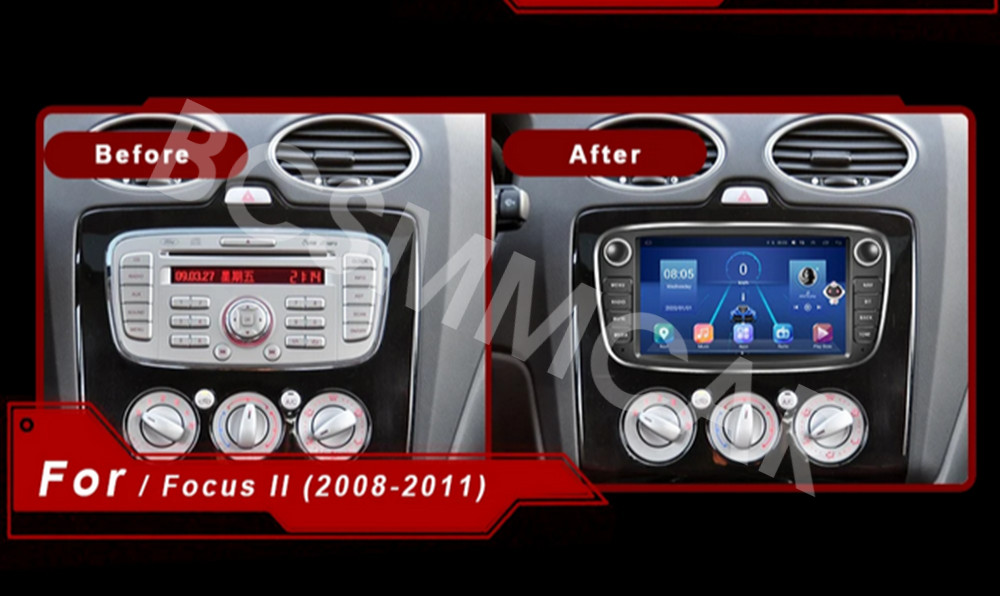 7in Touch Screen Car MP5 Player FM RDS DAB+ 1+32G Fit For Ford Focus 2004-2012