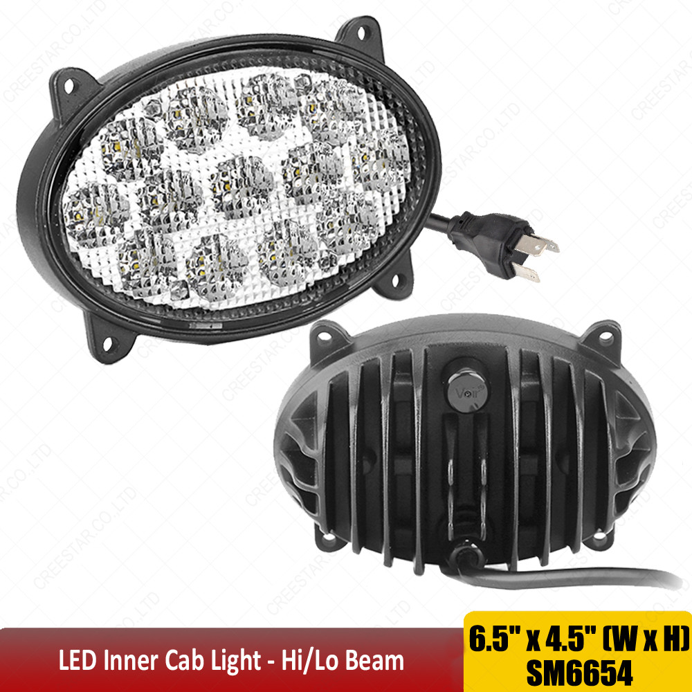 6.5″ Oval LampFor John Deere 9230 9330 9430 9530 9630 RE260102 RE173600 RE181963