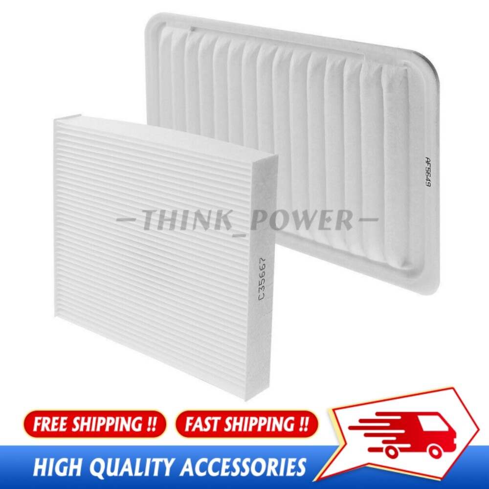 FOR TOYOTA CAMRY 2.5L 2.4L ENGINE 07 08-17 CABIN & AIR FILTER COMBO 17801-0H050