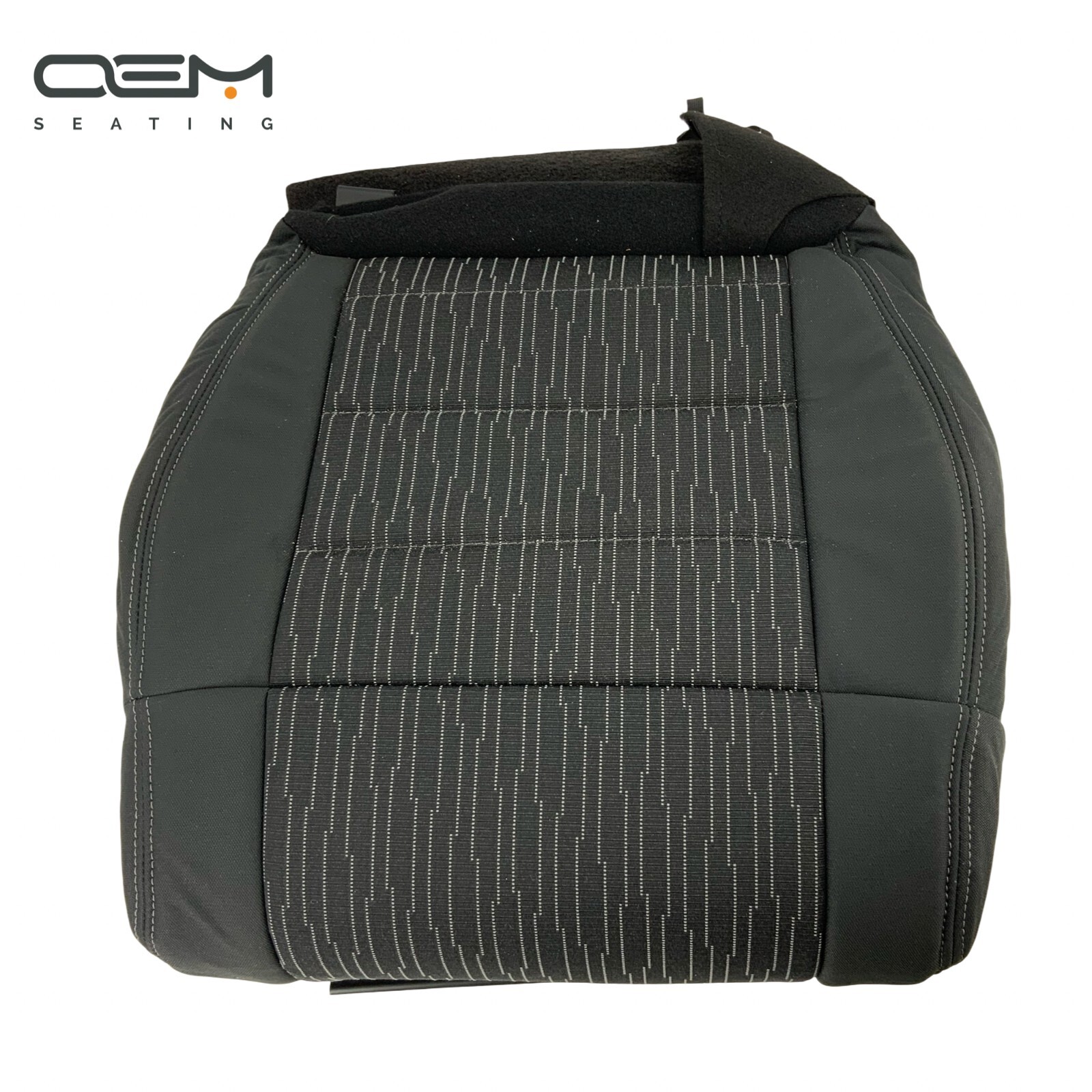 Fits 2007-2012 Jeep Wrangler JK Driver Bottom Seat Cover-Black w/gray