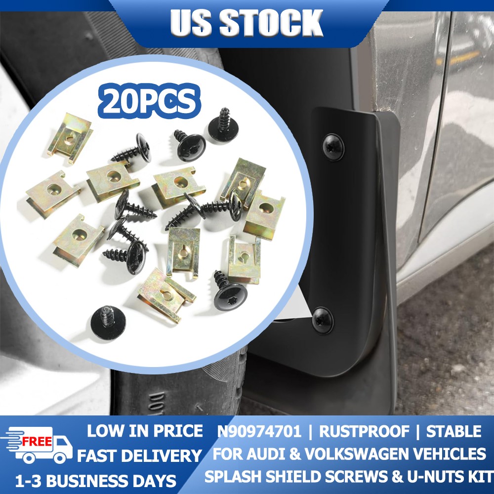 20Pcs Anti Loose Auto Hardware N90974701 Fit Audi VW All Body Panel Fasteners