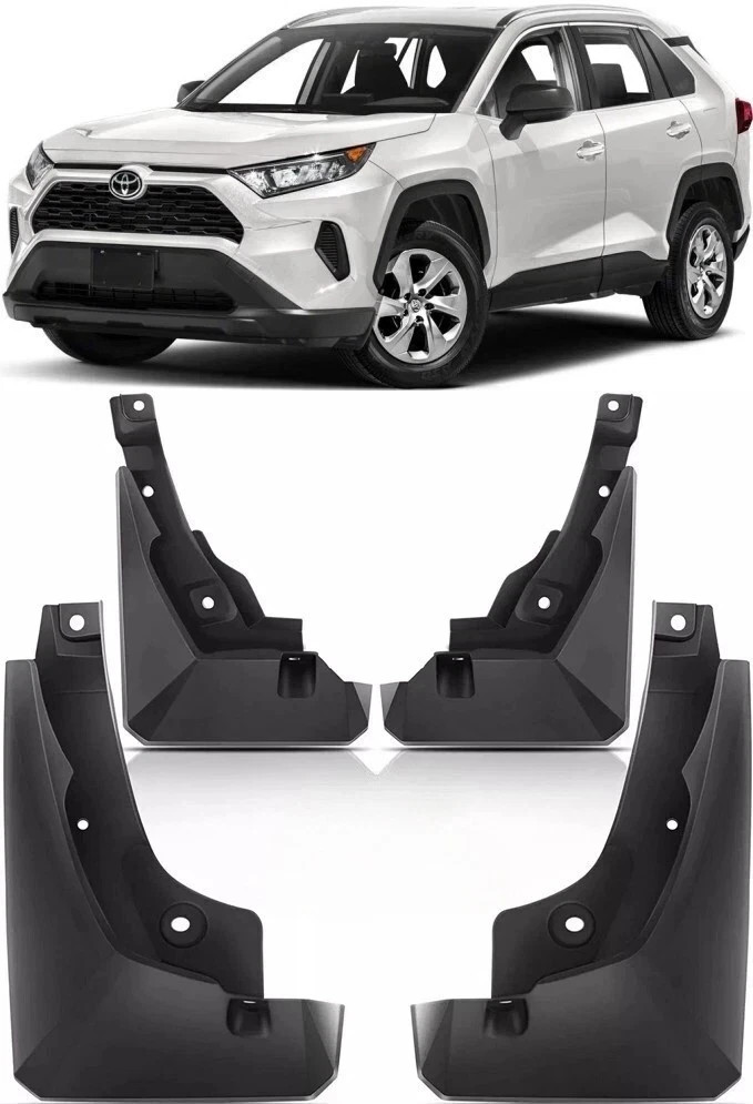 4Pcs New Full Set Splash Guards Mud Flaps Fender For 2019-2024 Toyota RAV4
