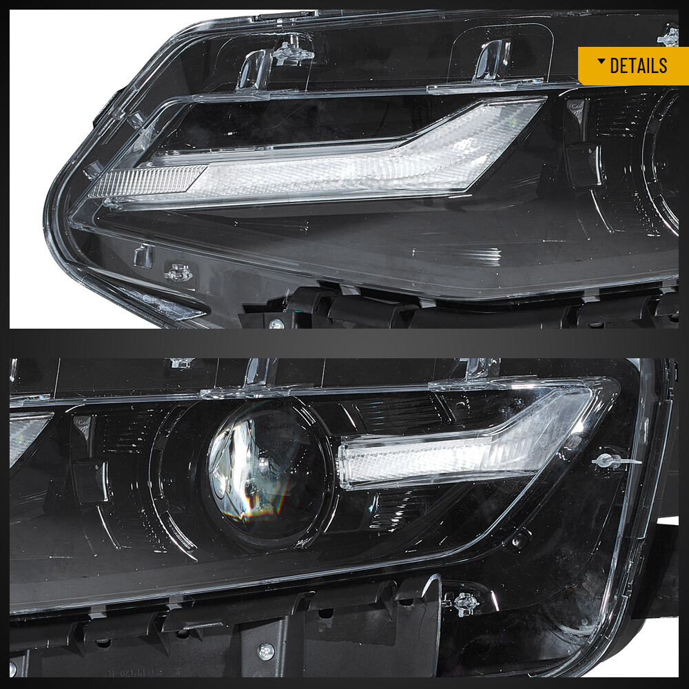 VLAND Projector LED Headlights w/Sequential For 2019-2024 Chevrolet Chevy Camaro