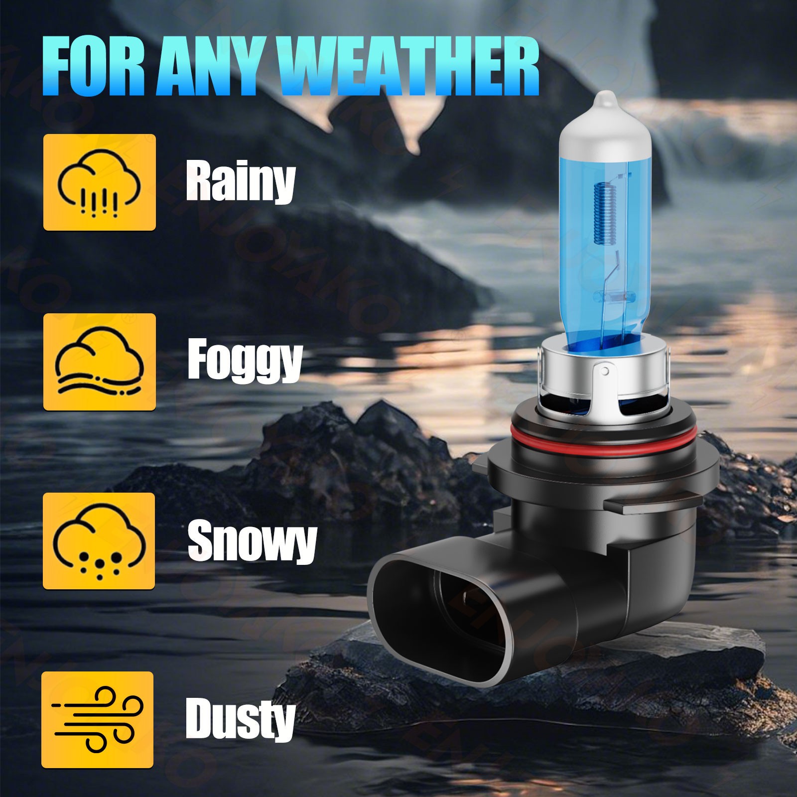 9005 HB3 halogen Headlight Super Bright White 6500K 360000LM High/Low Beam