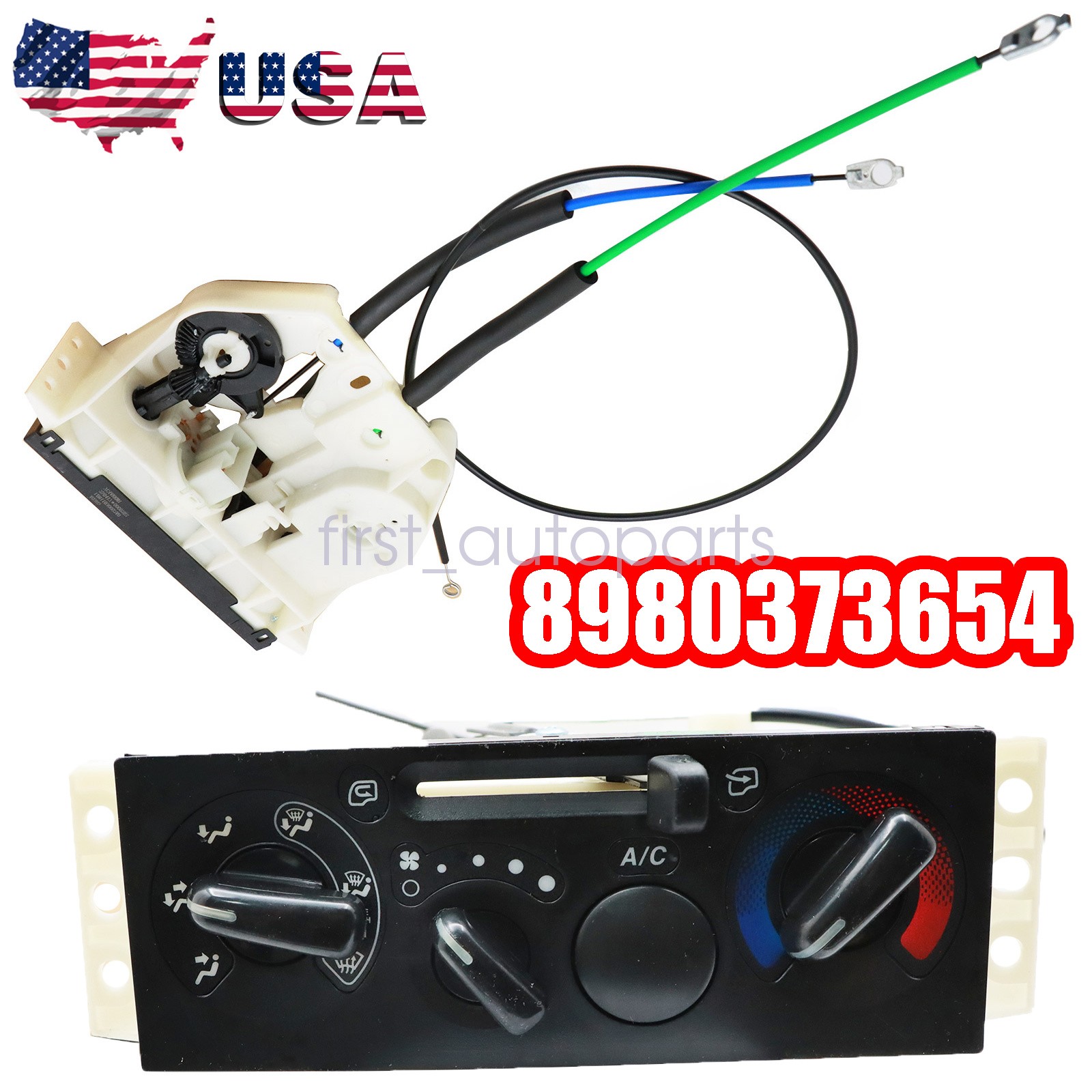 8980373651 Climate Controller Panel Switch Unit Heater AC For ISUZU NPR NQR NRR