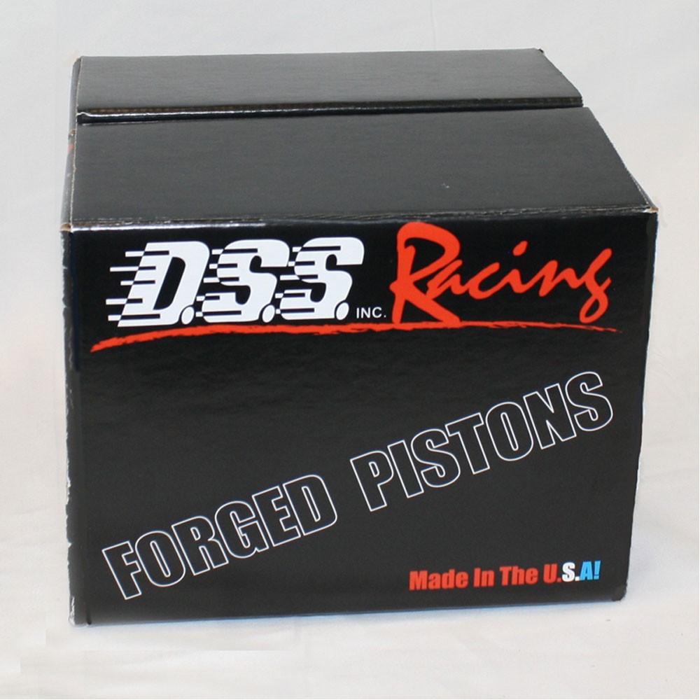 DSS Piston Set 8700-4000; E-Series 4.000 in., Flat Top, 5.7 in. Rod for 350 SBC