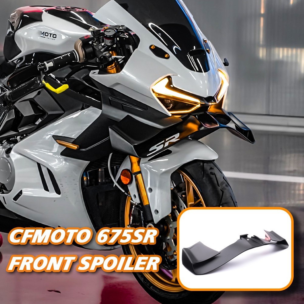 For CFMOTO 675SR Front spoiler Lower spoiler WING DOWNFORCE 675SR-R 2024 2025