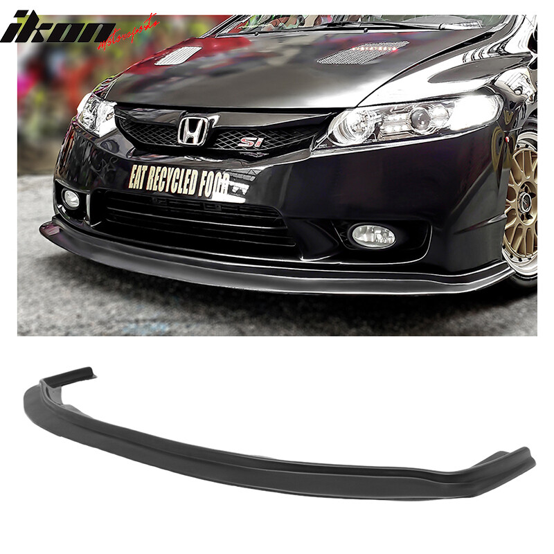 Fits 09-11 Honda Civic FA5 4Dr Sedan Ikon Aero DP Front Lip Bumper Splitter
