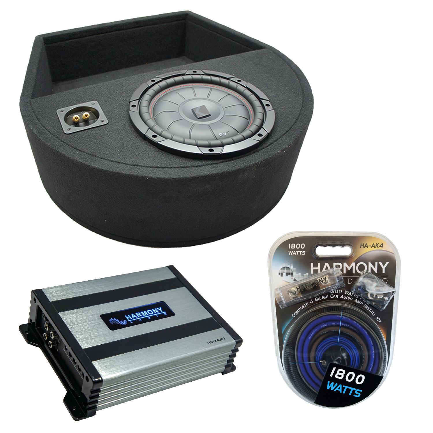 Universal Replacement Spare Tire Kicker CompVT CVT10 Single 10 Sub Box HA-A400.1