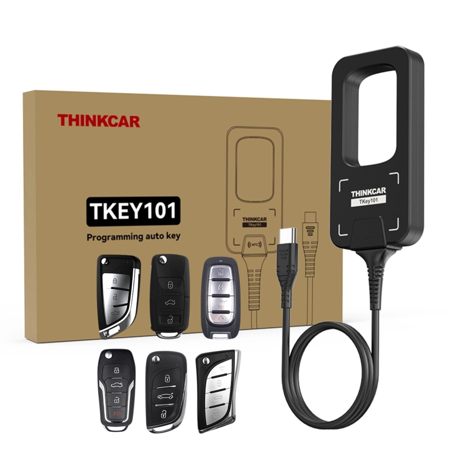 For THINKSCAN 689BT Car Key Programmer &6+Remote Key AUTO Universal TKEY101 2026