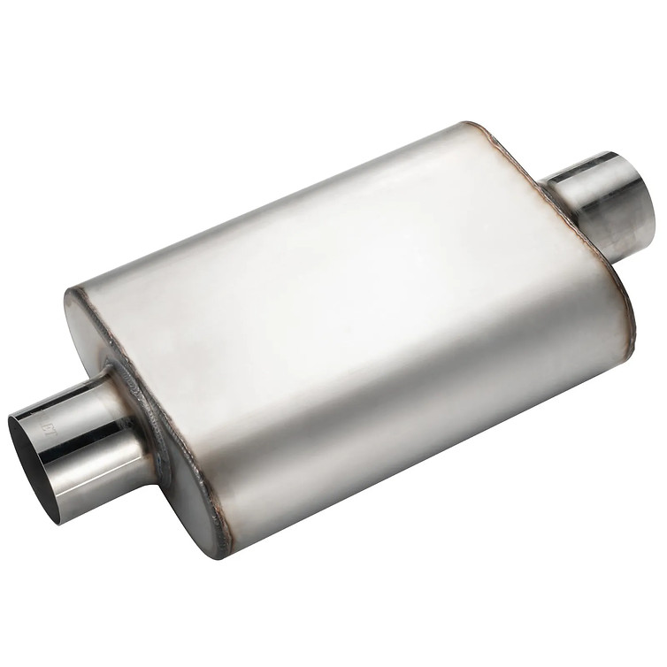 Muffler 3.0″ Center In / 3.0″ Center Out Moderate Sound Original Color