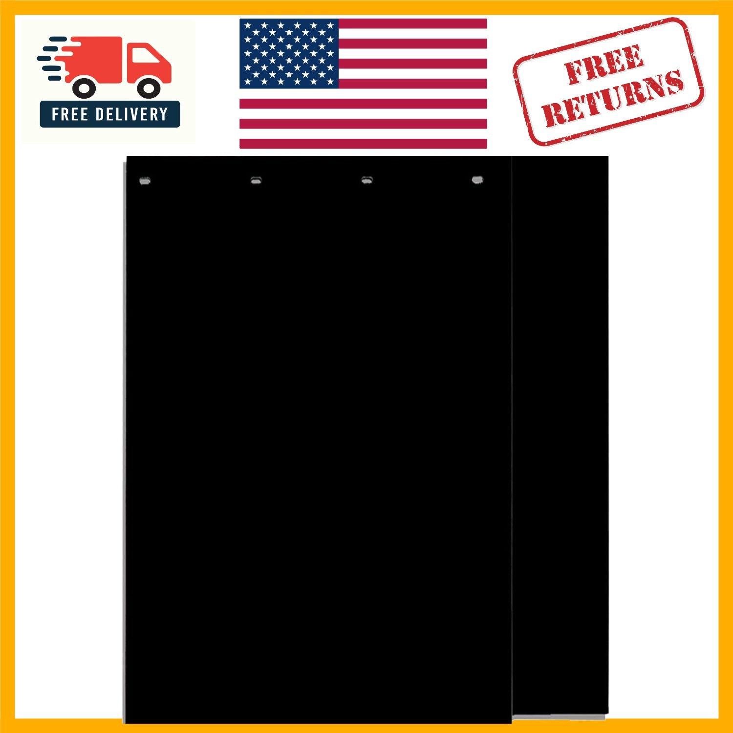 Durable 24×36 Black Polymer Mud Flaps – Cold Weather & Impact Resistant, 2 Pack