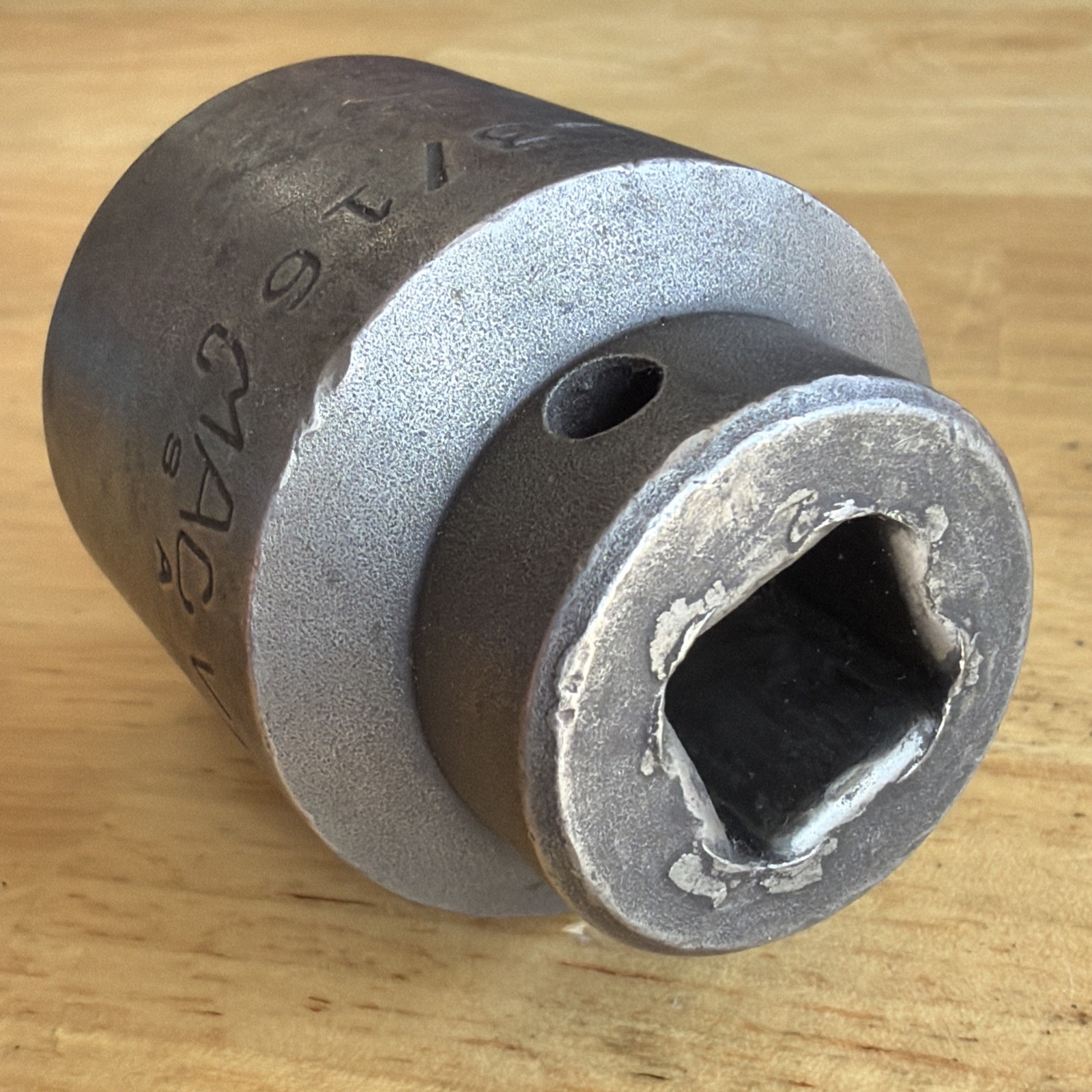 Mac Tools 1-3/16″ Shallow Impact Socket 1/2″ Drive 6 Point VP386 USA READ!