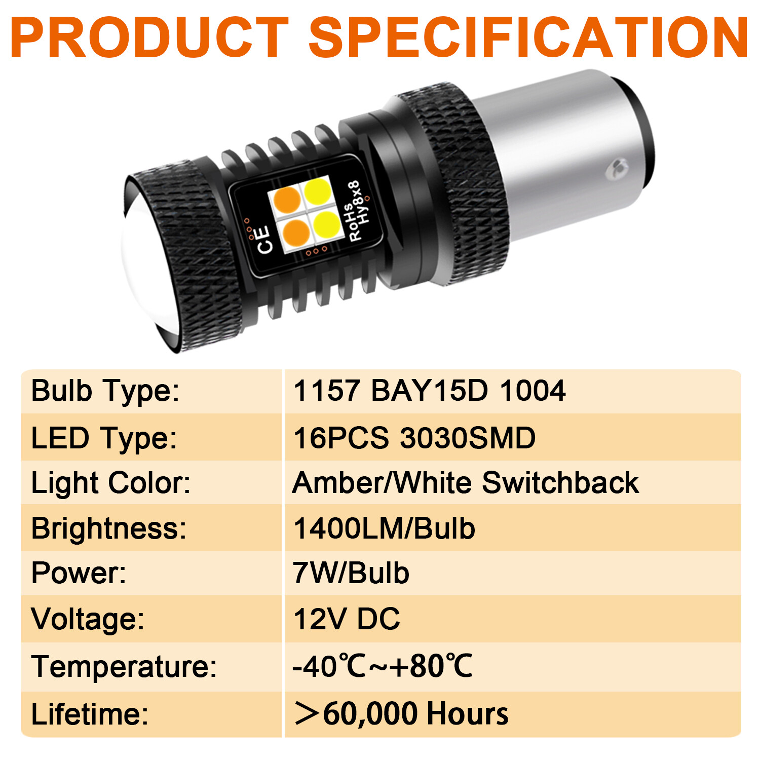 4Pack 2357 Switchback LED Turn Signal Light Bulb For Chevy GMC C/K1500 2500