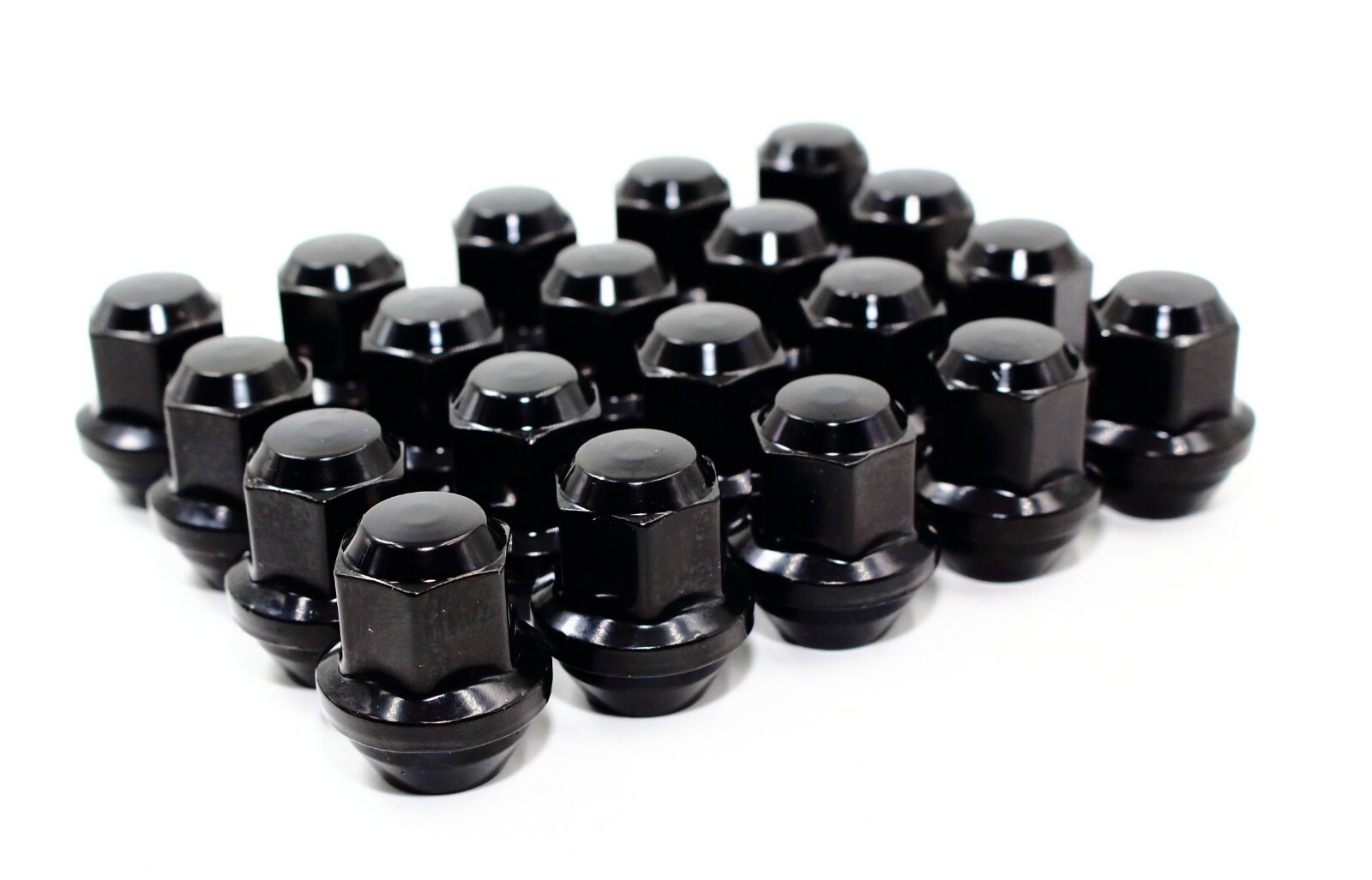 20 12×1.5 19mm Hex Black OEM Factory Style Acorn Ford Fusion Focus Lug Nuts