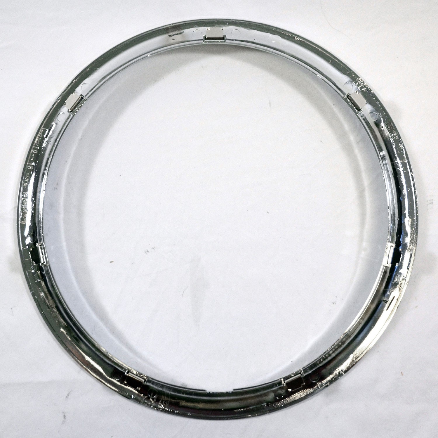 SET OF 4 13″ CHROME WHEEL TRIM RINGS BEAUTY RIM RING GLAMOUR BANDS STEEL RIMS