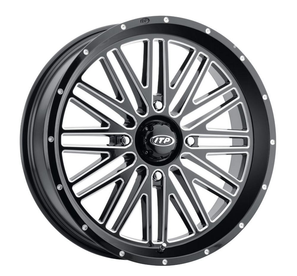 I.T.P. Storm SS Series Wheels Gloss Black/Machined 22MT113BX