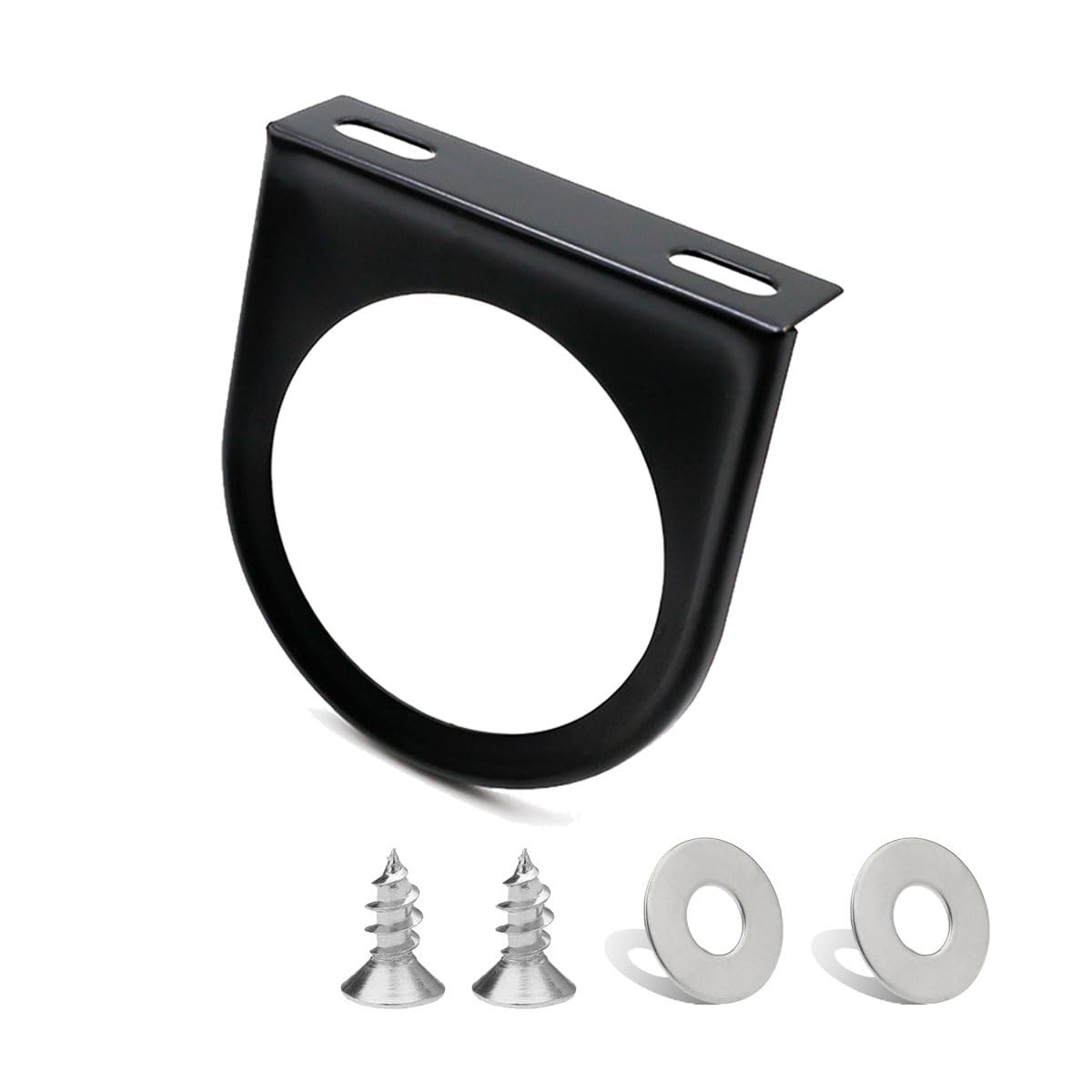 Gauge Mount Bracket Pod Holder Single Hole Black Iron 2 1 16 Inch 52MM Car Vehic