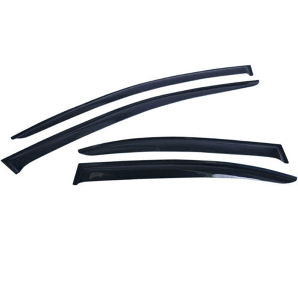 For 08-17 Mitsubishi Lancer Smoke Window Rain Visors Shade Slim Style Guard Vent