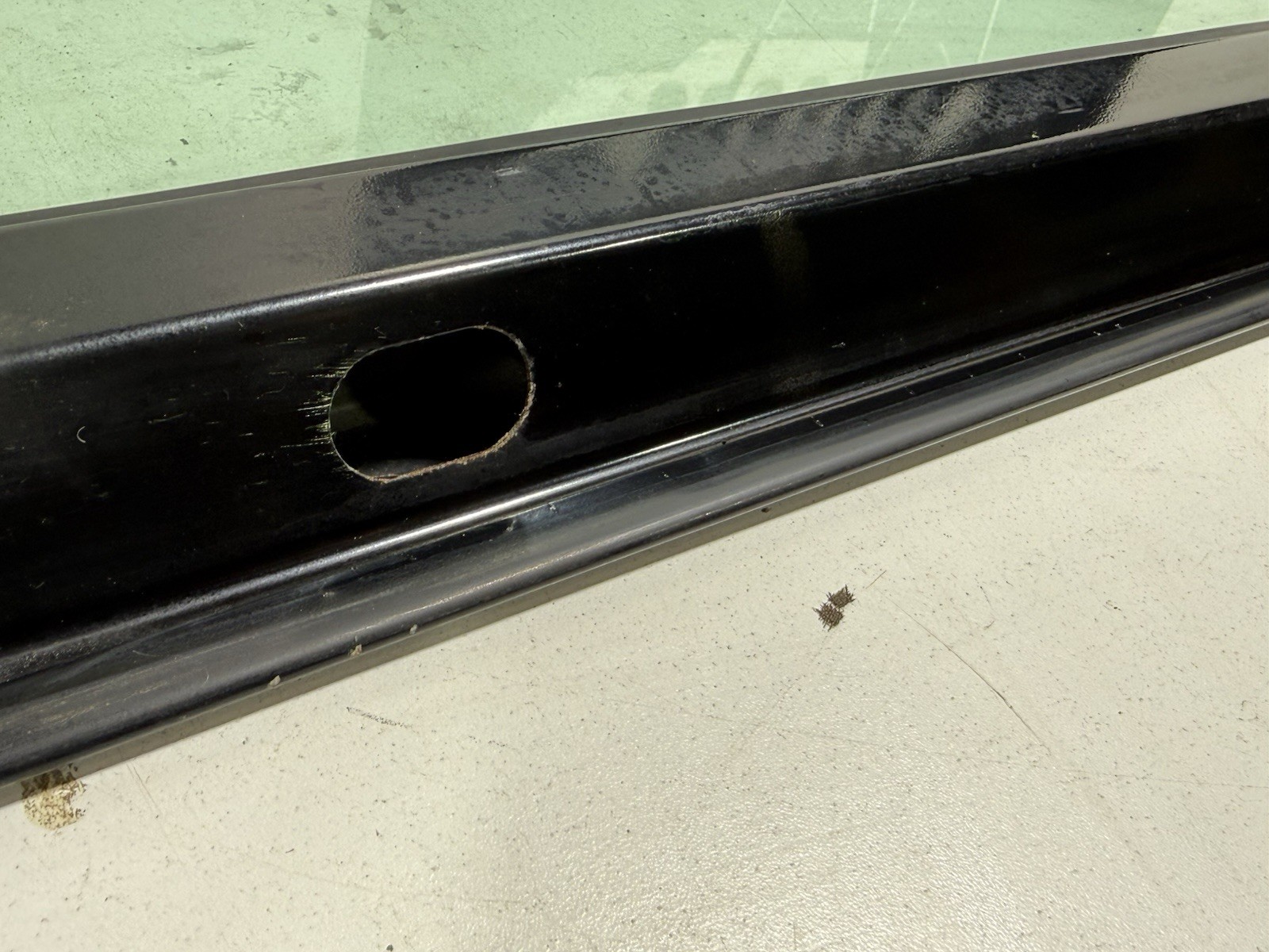 Windshield Frame Panel BLACK PX8 + FREE Windshield GLASS 97-02 Jeep TJ Wrangler