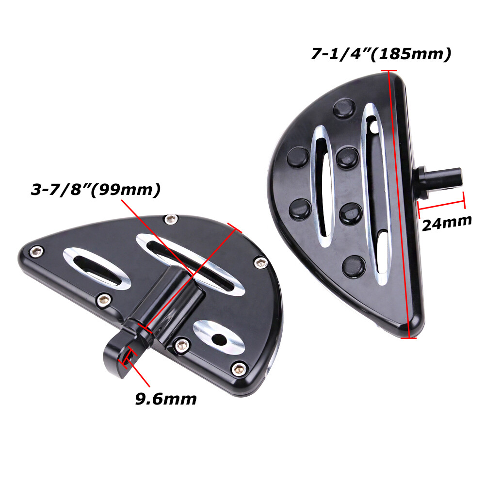 Passenger Floorboards Floorboard Foot Pegs Fit For Harley Glide Softail Dyna CVO