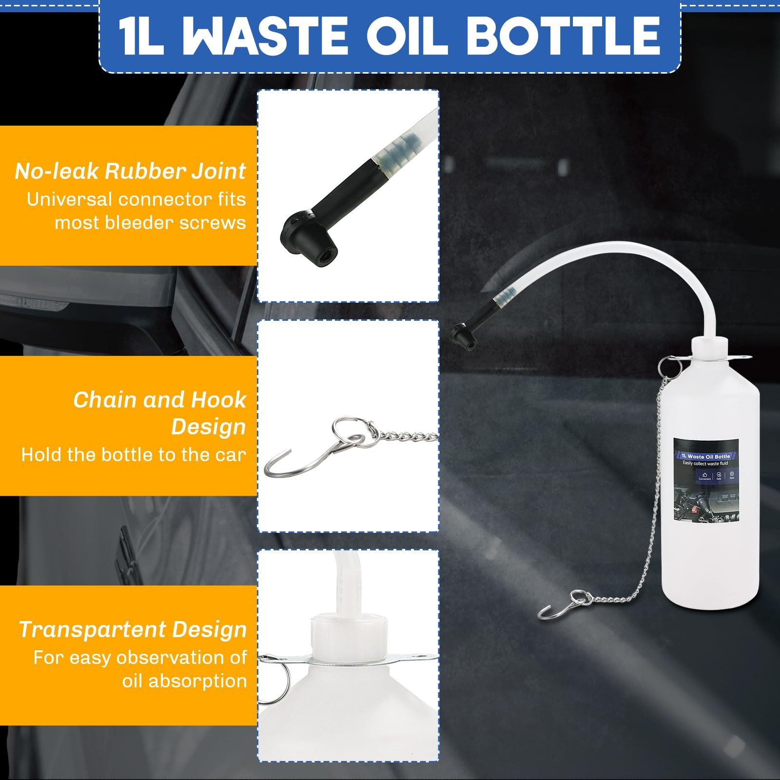 weyleity 3L Manual Brake Bleeder Kit | One-Person Pressure Kit…