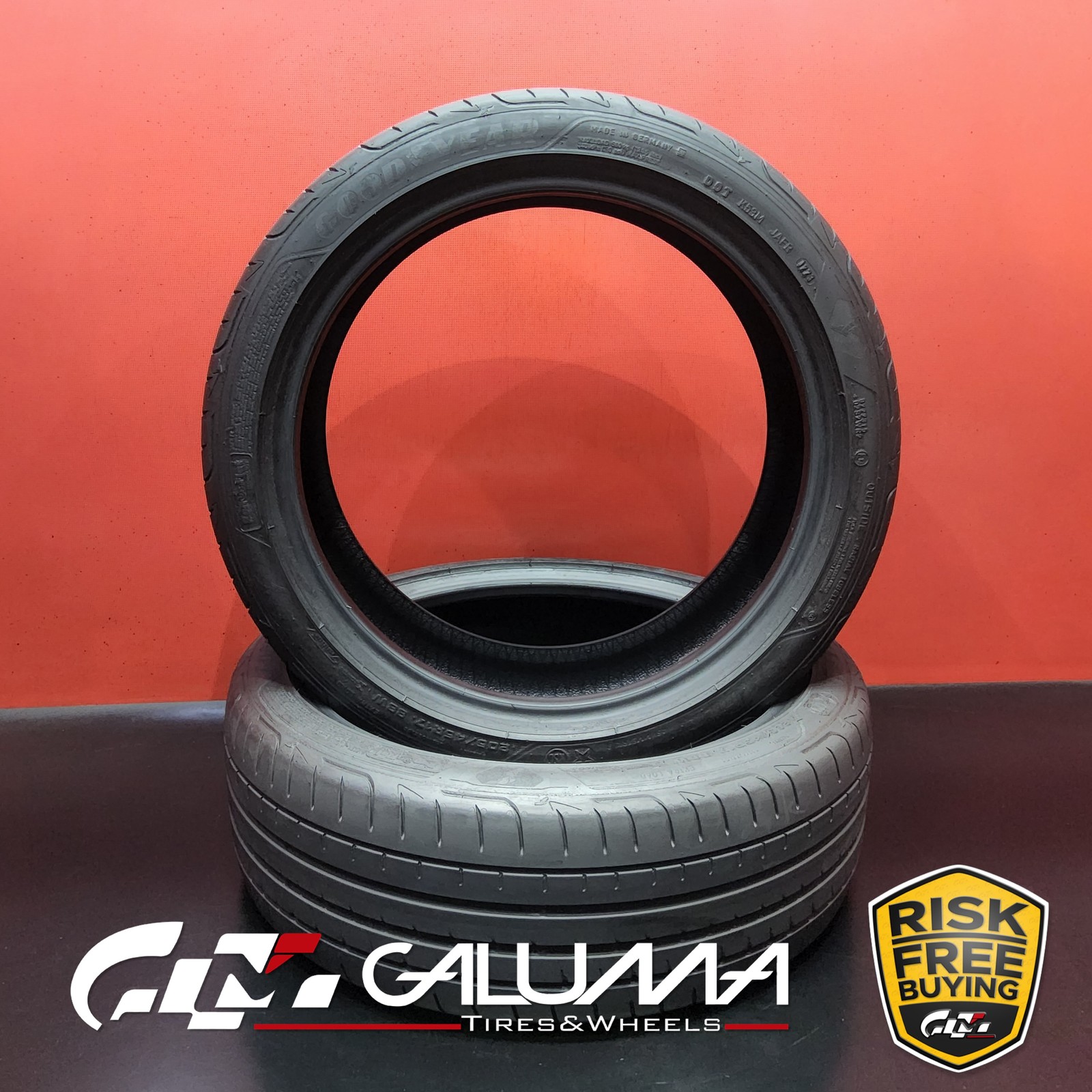2 Tires Goodyear Eagle F1 Asymmetric 3 ROF RunFlat ★ 205/45R17 No Repairs #95762