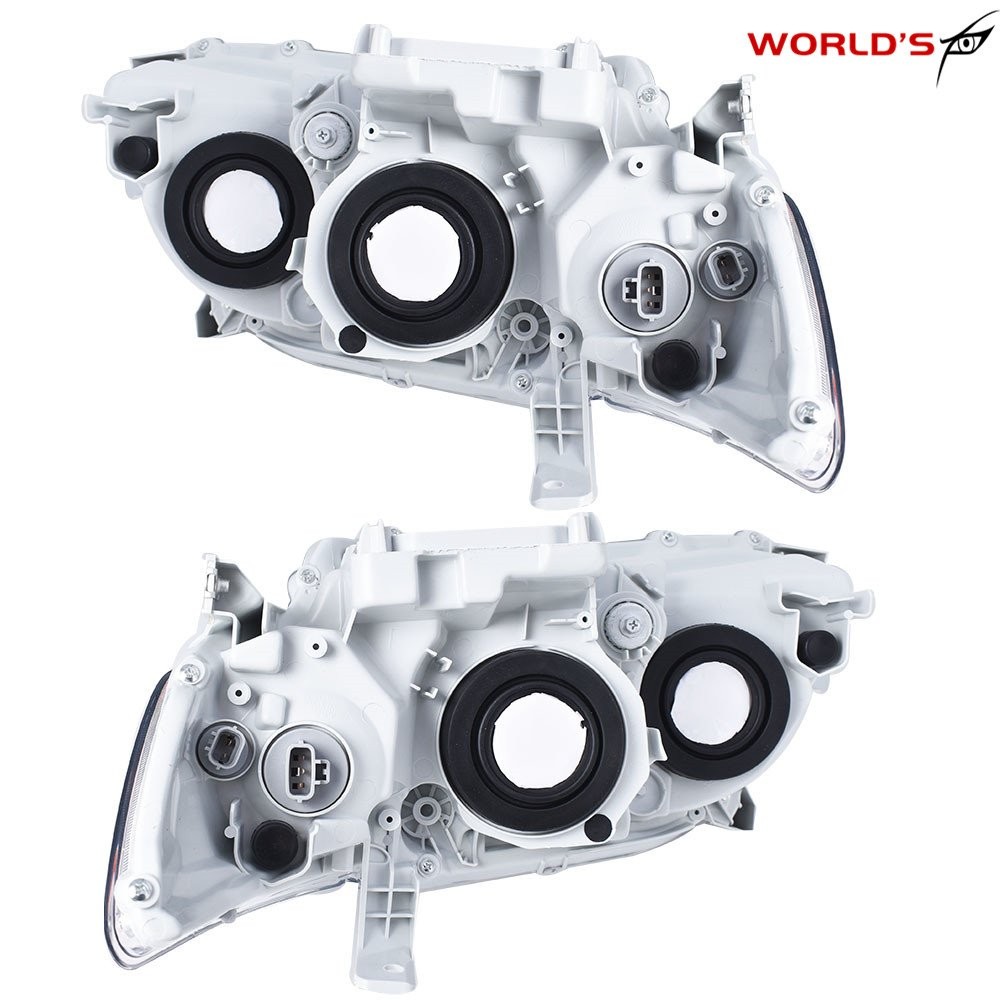 Headlights For 2007 2008 2009 Toyota Camry Projector Headlamps Chrome Right+Left