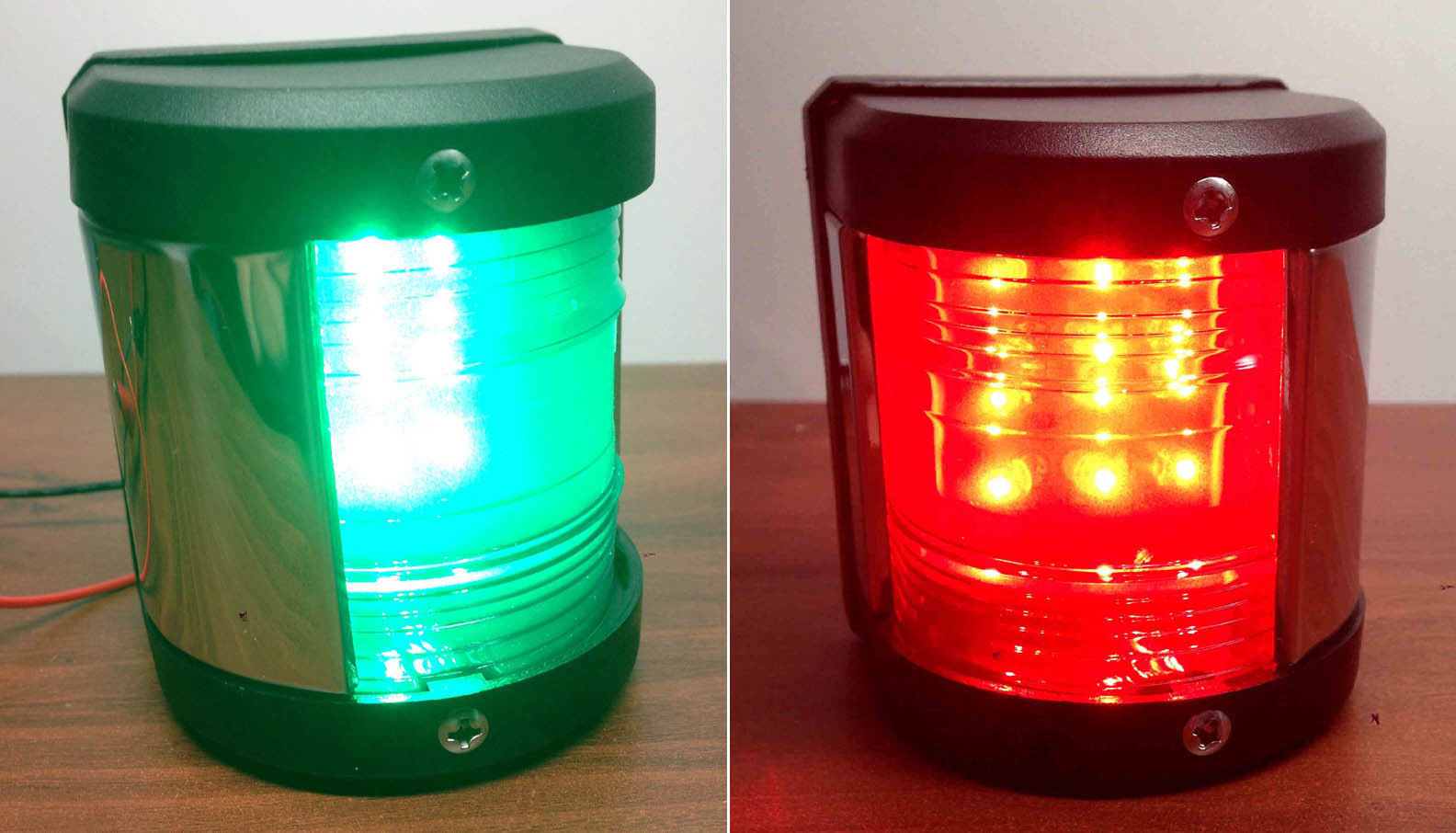 Pactrade Marine Boat Green Starboard and Red Port Side LED Navigation Light