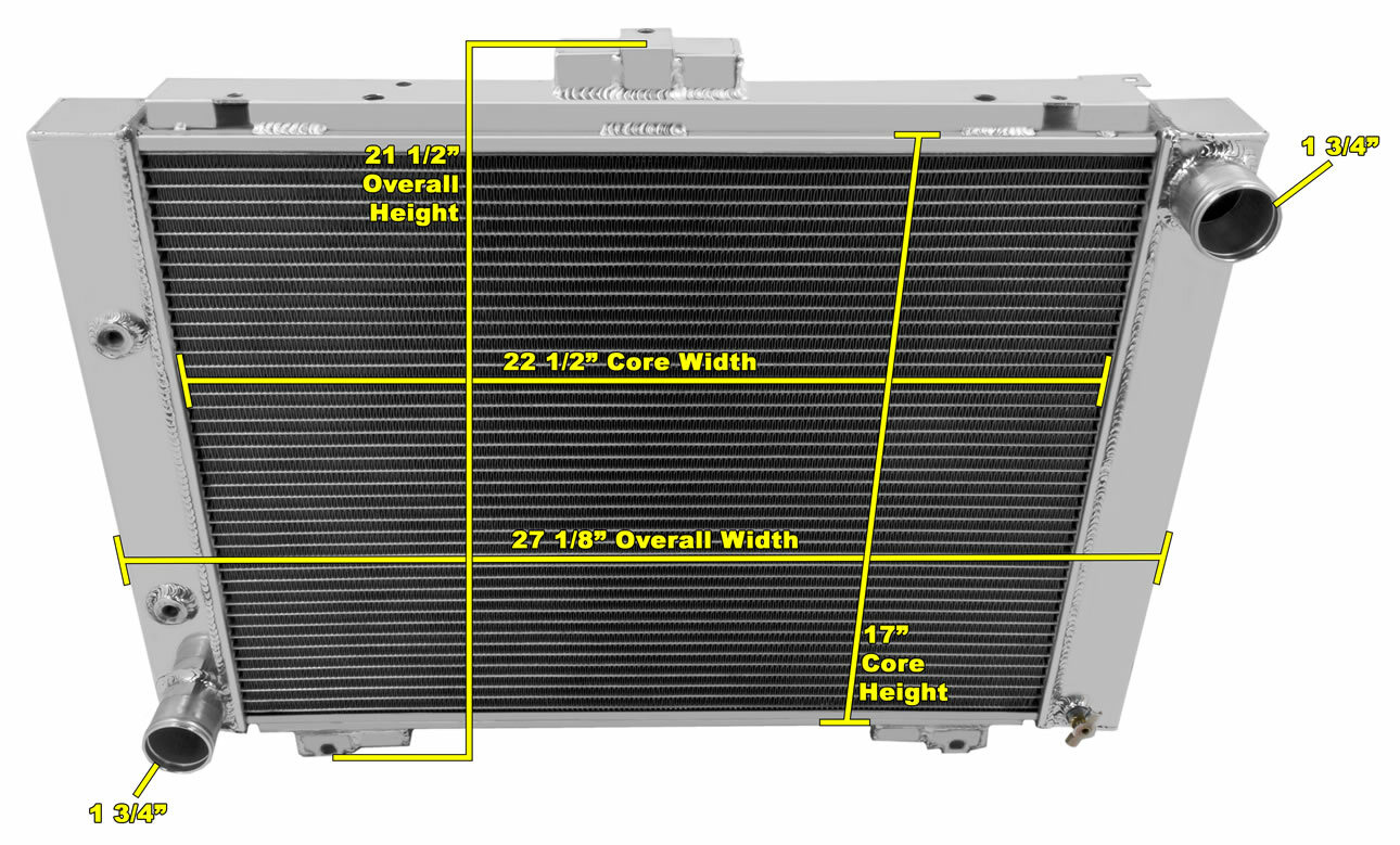 1964 Ford Galaxie 500XL 3 Row Champion Advanced All Aluminum Radiator