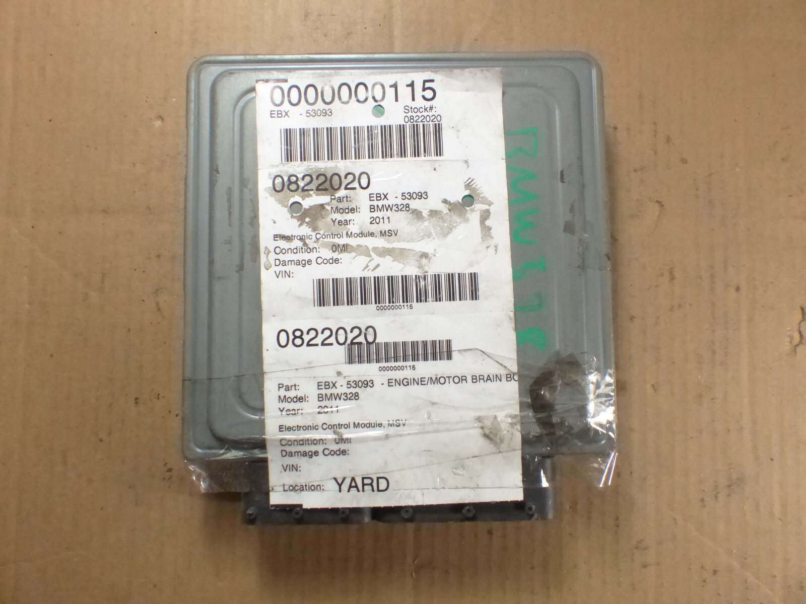11-13 BMW 328I ECU ECM COMPUTER 7614362