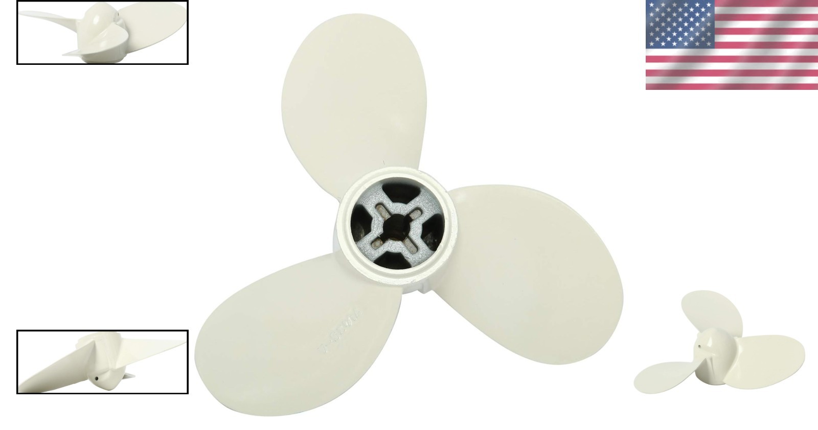 Boat Propeller 7 1/4X5-A Compatible With Yamaha 2HP Outboard Aluminum Alloy