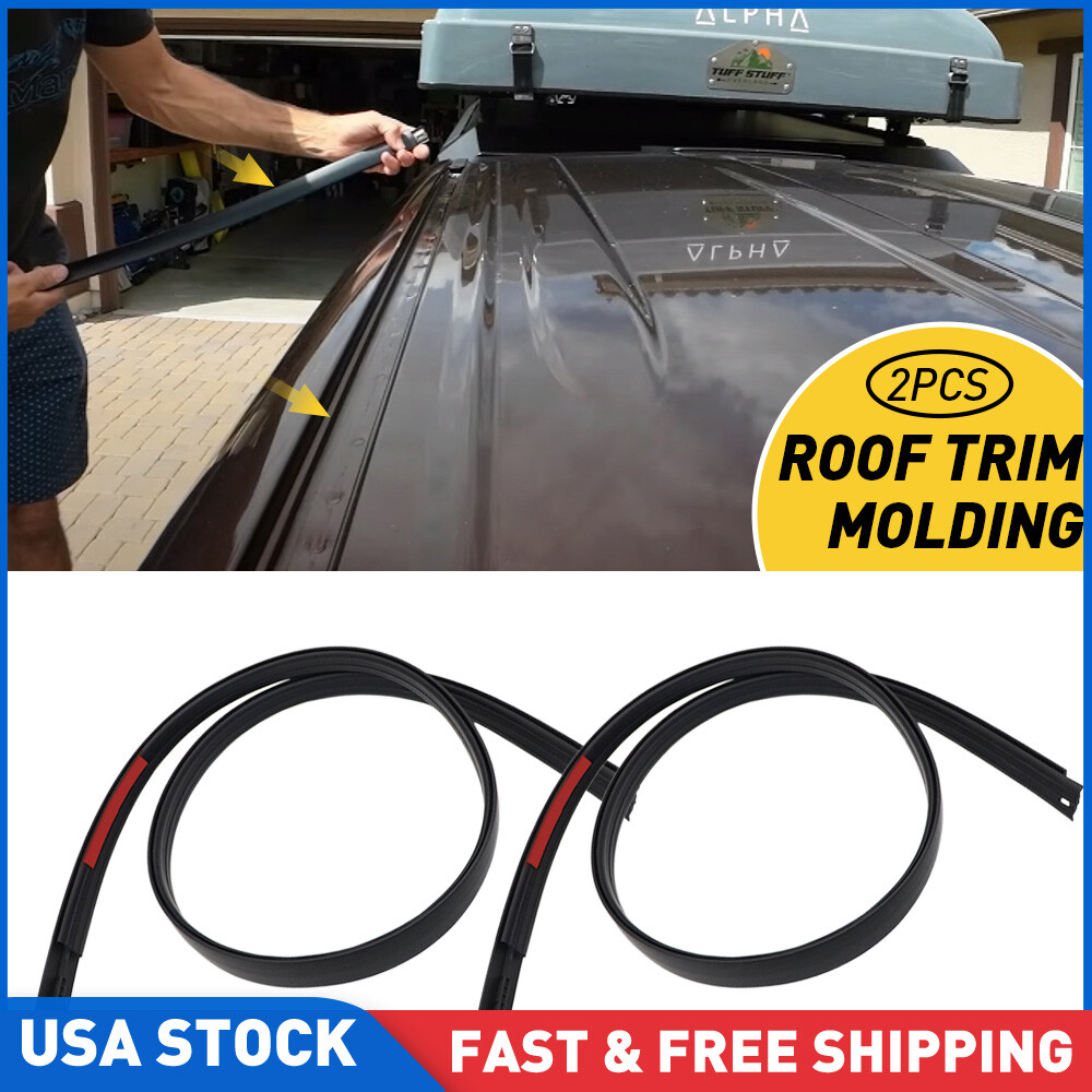 For 07-21 Tundra Crew Max Left & Right Roof Drip Molding 75552-0C060 75551-0C060