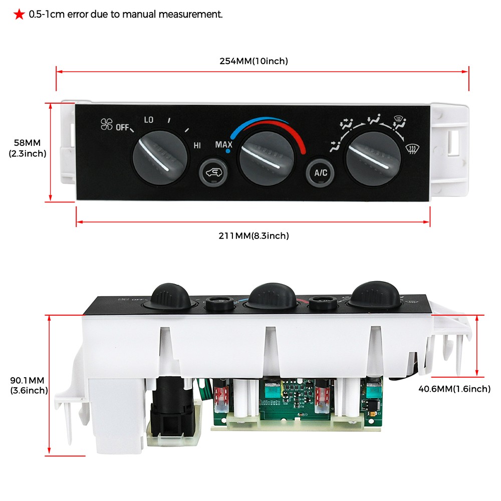 A/C Heater Climate Control Switch For 96-99 Chevy Truck Silverado Suburban Yukon