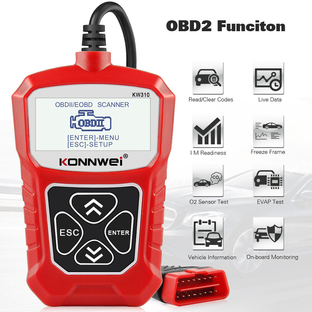 KONNWEI KW310 OBD2 Scanner Car Diagnostic Tool Code Reader Check Engine Fault