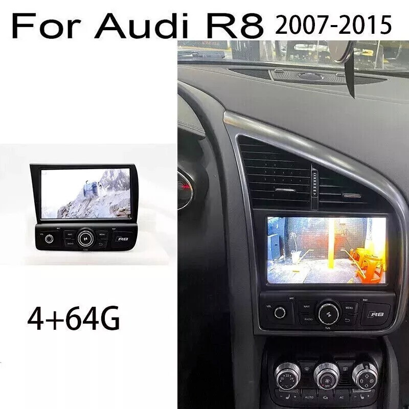 8” HD Car Stereo Radio GPS Navigation Android 4+64GB For 07-15 Audi R8 V8 V10
