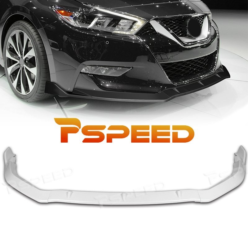 For Nissan Maxima 2016 2017 2018 GT-Style Pearl White Front Bumper Lip Spoiler