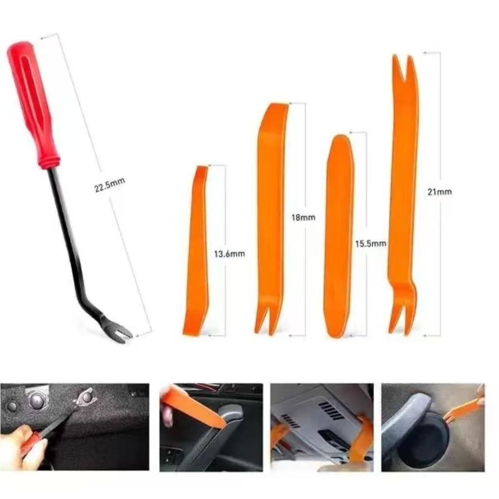 1240 PCS Car Retainer Clips Auto Fasteners Push Trim Clips Pin Rivet Bumper Kit